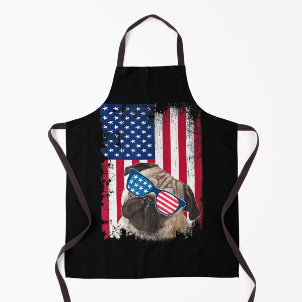 Item preview, Vintage Pug Dog American USA Flag Distressed Pet Lover designed and sold by ManishDayal.