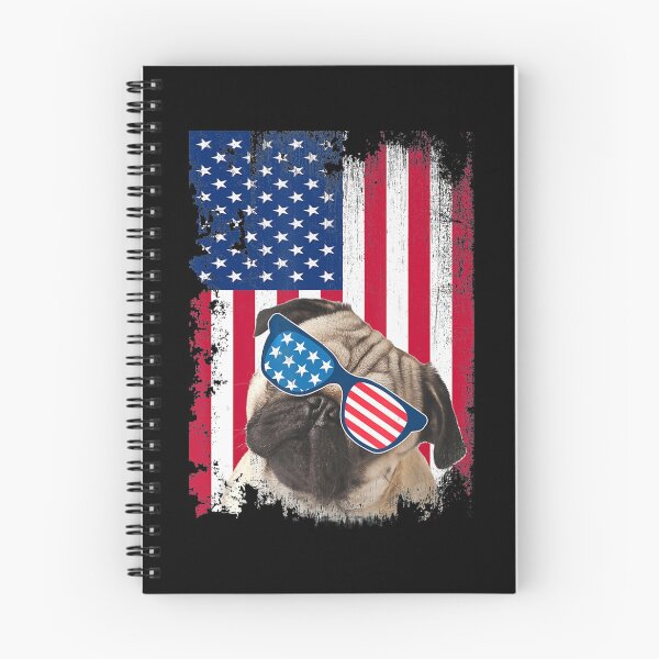 Item preview, Vintage Pug Dog American USA Flag Distressed Pet Lover designed and sold by ManishDayal.