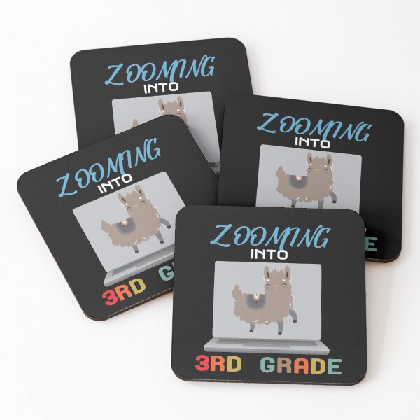 Item preview, Zooming Into 3rd Grade Back to School Gift Quarantine Llama T-Shirt designed and sold by alikassi.