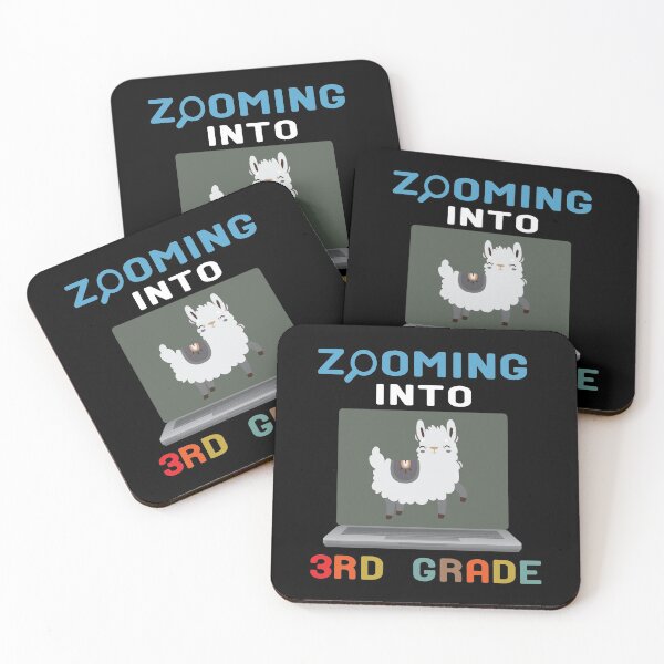 Item preview, Zooming Into 3rd Grade Back to School Gift Quarantine Llama T-Shirt designed and sold by alikassi.