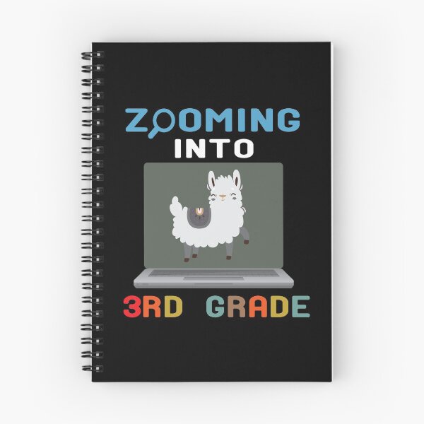 Item preview, Zooming Into 3rd Grade Back to School Gift Quarantine Llama T-Shirt designed and sold by alikassi.