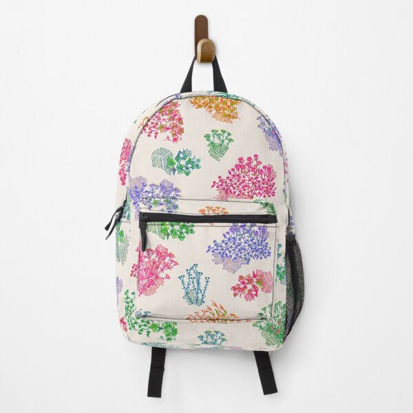 Item preview, Vintage Neon Rainbow Cream Floral - Nanakusa The Seven Grasses of Autumn designed and sold by Charredsky.