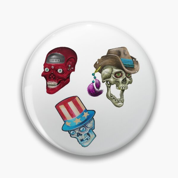Item preview, freaky skull pack stickerpack designed and sold by Brummer Art .