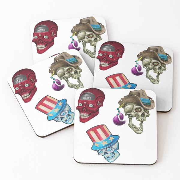 Item preview, freaky skull pack stickerpack designed and sold by Brummer Art .