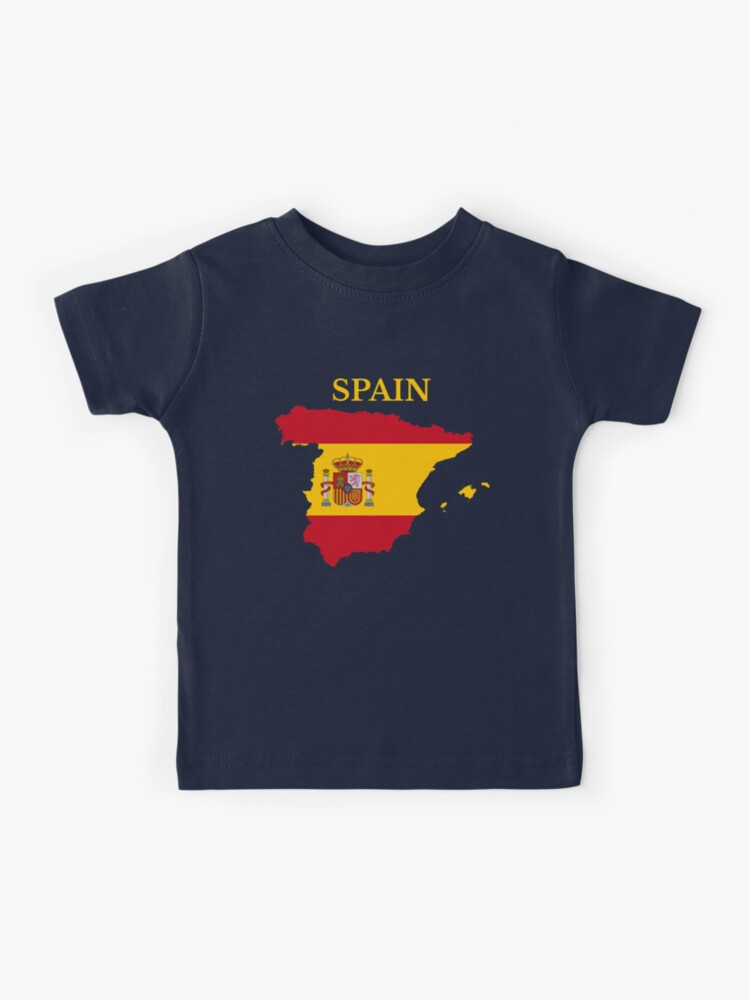 Spain Map Flag T-Shirt Spain Map Flag T-Shirt