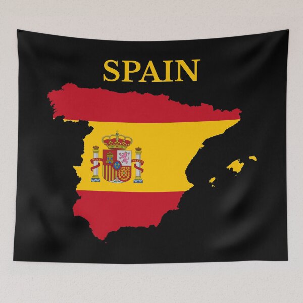 Item preview, Spain Map Flag designed and sold by marosharaf.