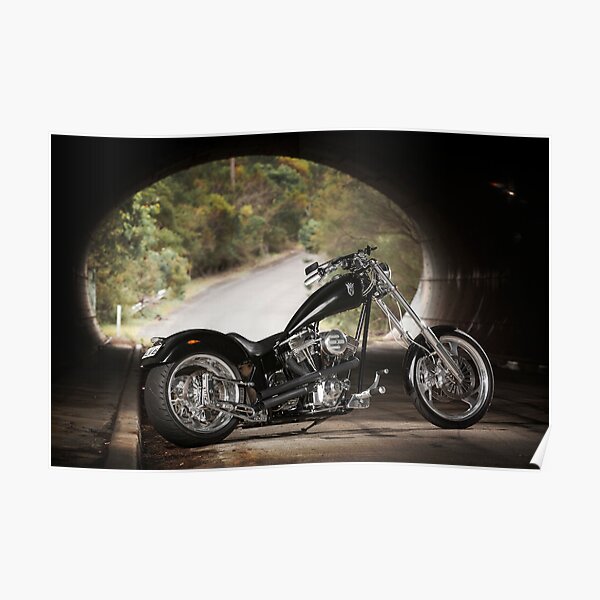 Adam's 124ci Harley Davidson Chopper Poster