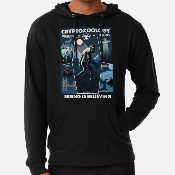Cryptozoology Tracking Society Bigfoot Lightweight Hoodie
