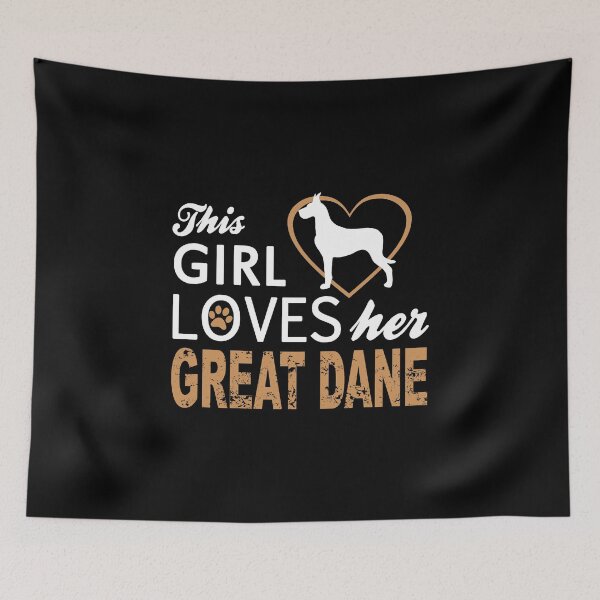 Item preview, This Girl Loves Her Great Dane Cute Dog Lover designed and sold by nikkidawn74.