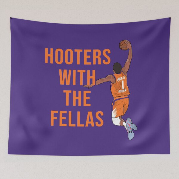 Item preview, Devin Booker Dunk Hooters with the Fellas Phoenix Basketball designed and sold by PiscesVibes.