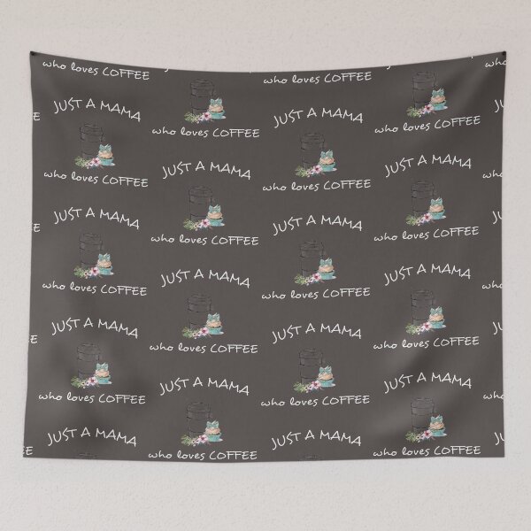 Item preview, Just a mama who loves coffee (white letters) designed and sold by MisoraA.