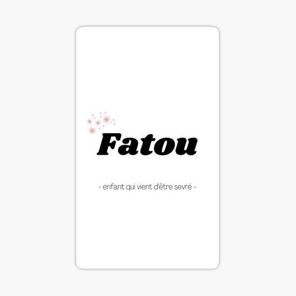 Fatou Sticker