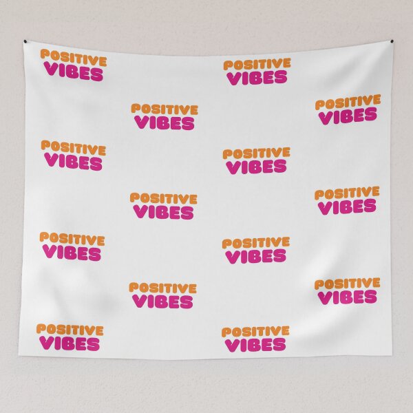 Item preview, POSITIVE VIBES (Dunkin Design) designed and sold by LiveAndGlow.