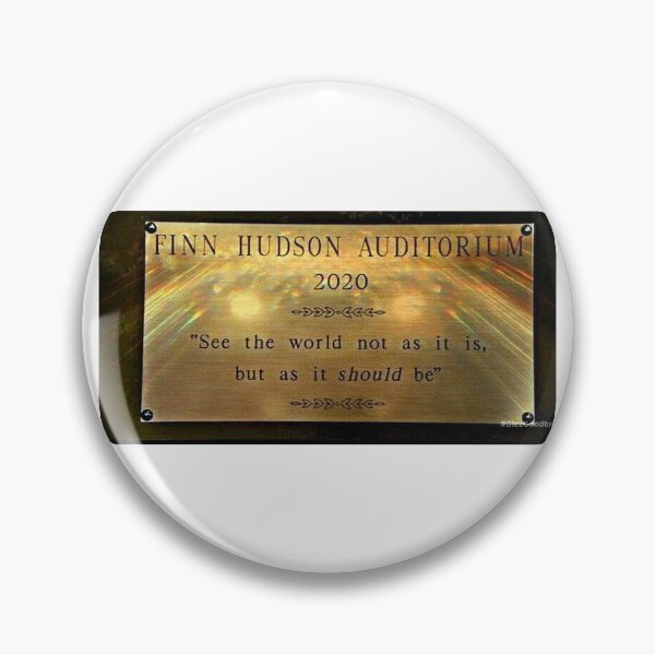 Item preview, finn hudson auditorium plaque designed and sold by Olivia Soble.