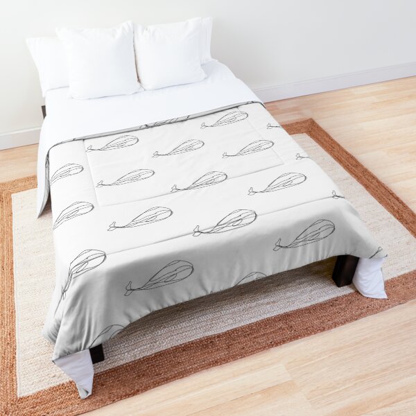 One-Line Whale Comforter