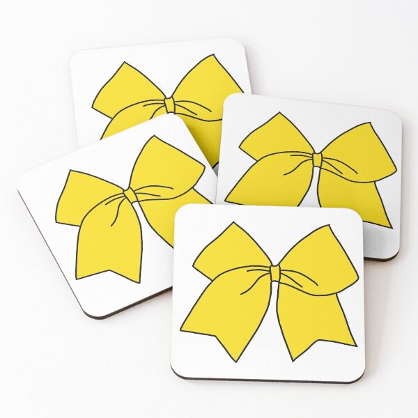 Item preview, yellow cheer bow designed and sold by maddyalarcon.