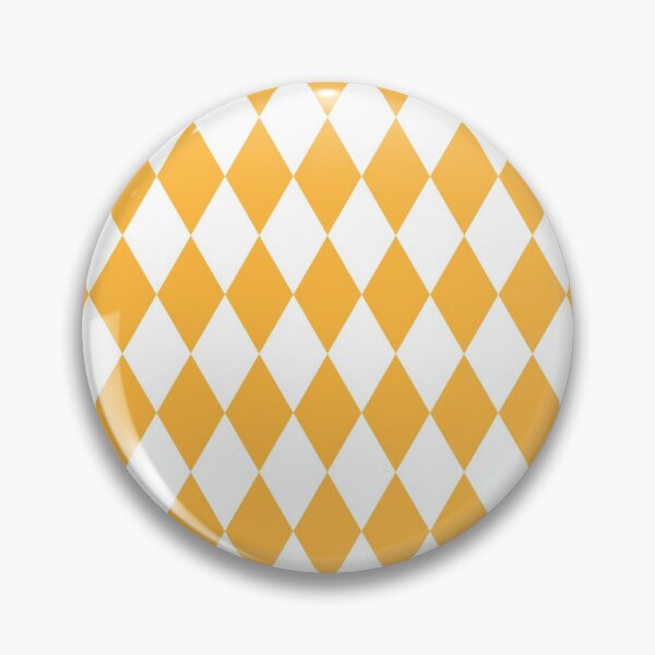 Item preview, Saffron Yellow Orange and White Diamond Pattern designed and sold by BleuSky.