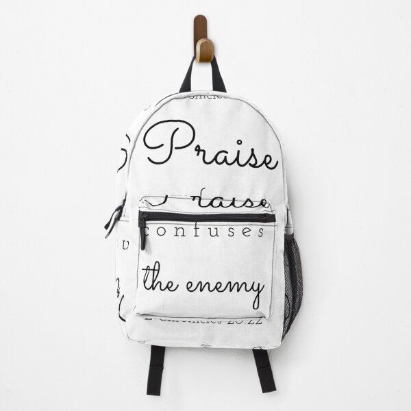 Item preview, Praise Confuses The enemy - Jesus Is King - Bible Verse - Faith Message designed and sold by Shaloj.