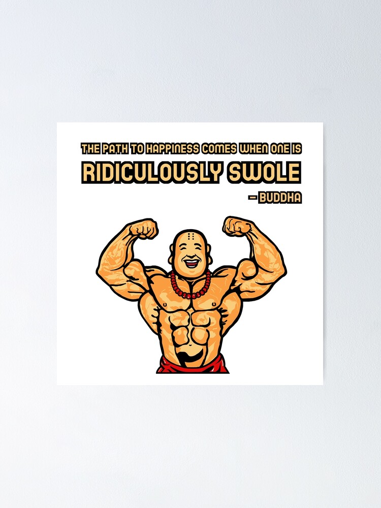 The Path To Happiness Swole Workout Poster By Swolejyapparel Redbubble