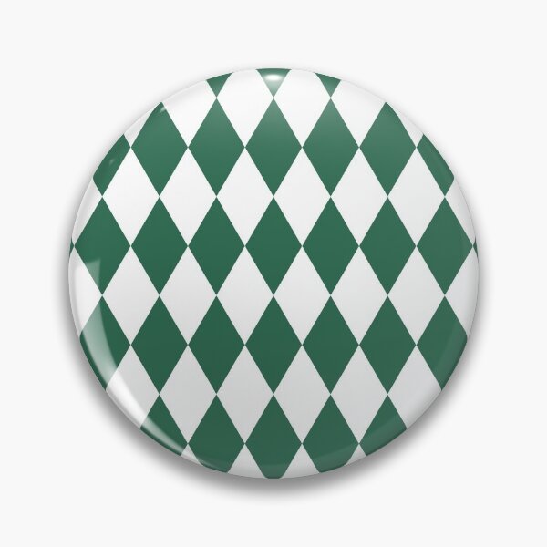 Item preview, Chive Green and White Diamond Pattern designed and sold by BleuSky.