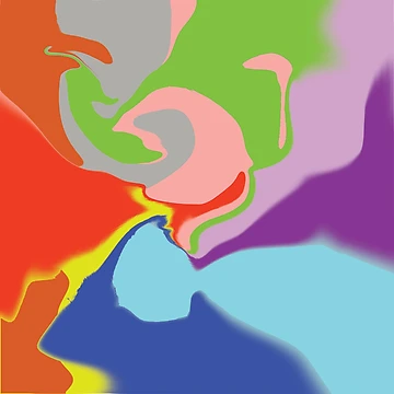 Artwork thumbnail, Multiple Colored Abstract and Retro Design by TrulyRested