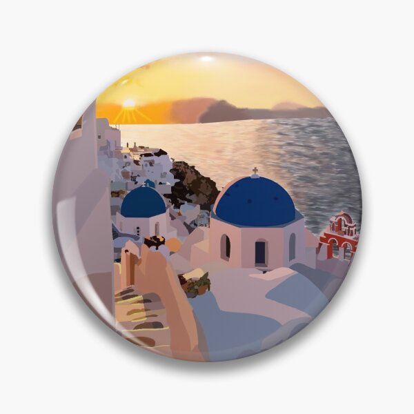 Item preview, Santorini sunset designed and sold by Nicklepickle58.
