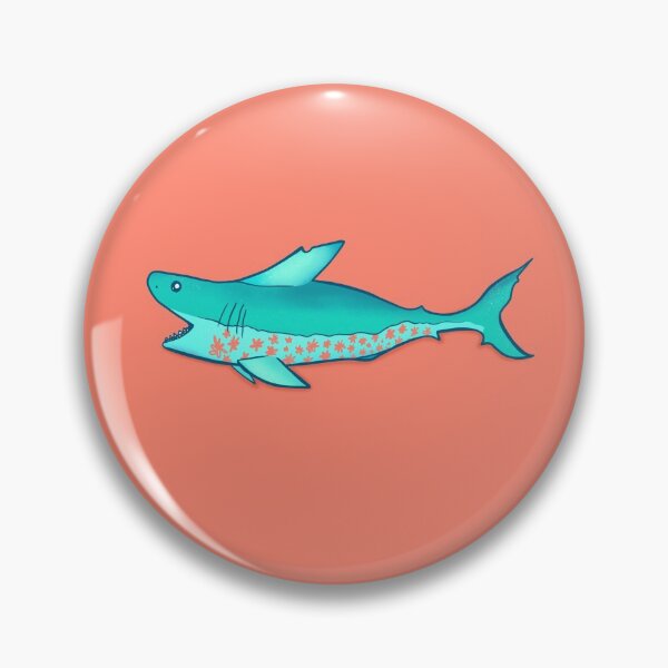 Item preview, Cute Shark with Coral Details designed and sold by TearyEyedSprout.