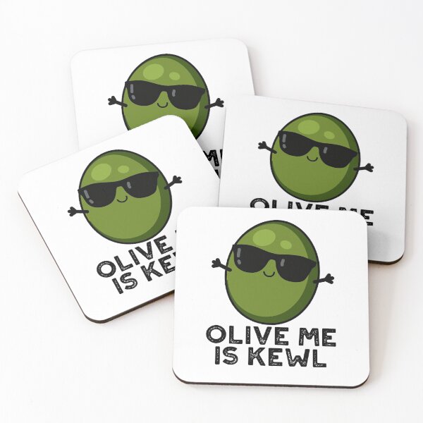 Item preview, Olive Me Is Kewl Cool Olive Puns  designed and sold by punnybone.