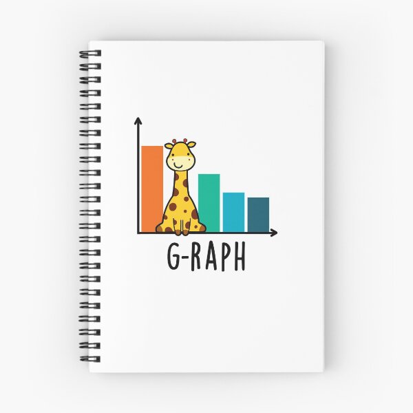 Item preview, G-raph Cute Giraffe Graph Puns designed and sold by punnybone.