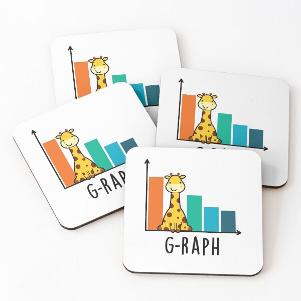 Item preview, G-raph Cute Giraffe Graph Puns designed and sold by punnybone.
