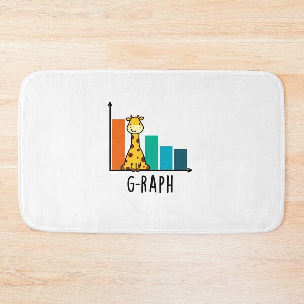 Item preview, G-raph Cute Giraffe Graph Puns designed and sold by punnybone.