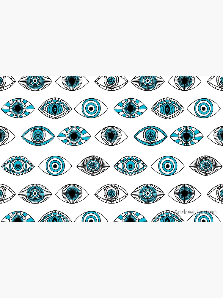 Evil Eyes - eye, eyes print, eye pattern, evil eye, spirit, talisman, greek, turkish by papersparrow