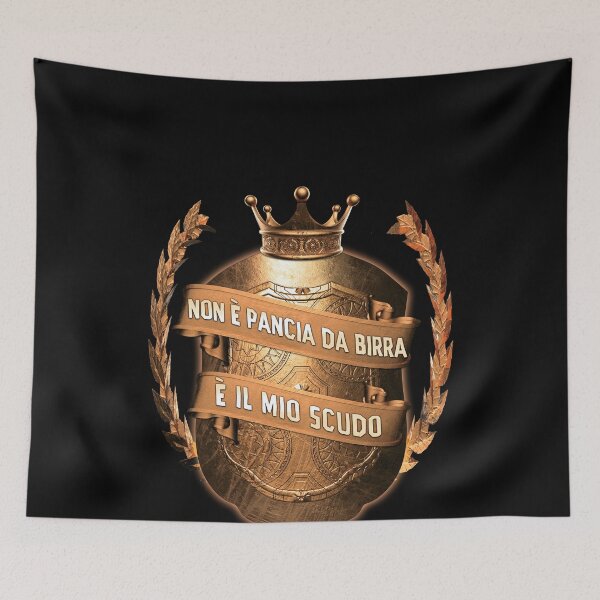 Item preview, Non è pancia da birra, è il mio scudo. designed and sold by Camelot71.