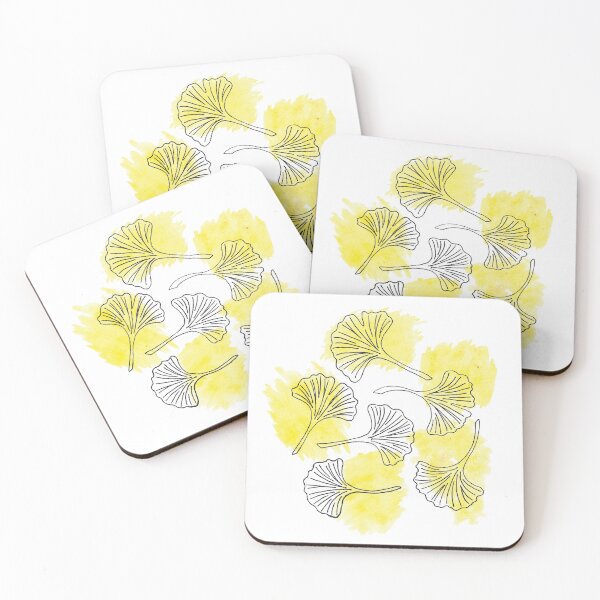 Item preview, Ginkgo Leaf Sketch and Watercolor Pattern designed and sold by brittlouise.