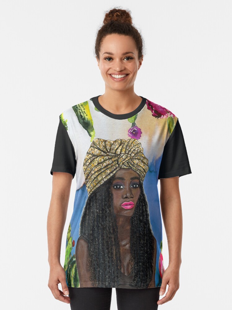 Thumbnail 2 of 5, Graphic T-Shirt, Boho Goddess designed and sold by sincerelyteia.