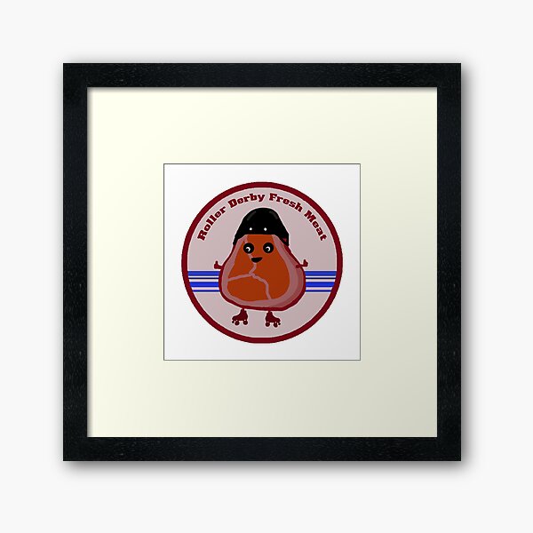 Fresh Meat Merit Badge Framed Art Print