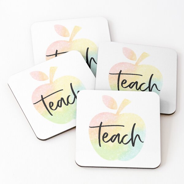 Item preview, Teach Rainbow Watercolor Apple designed and sold by JessFeth.