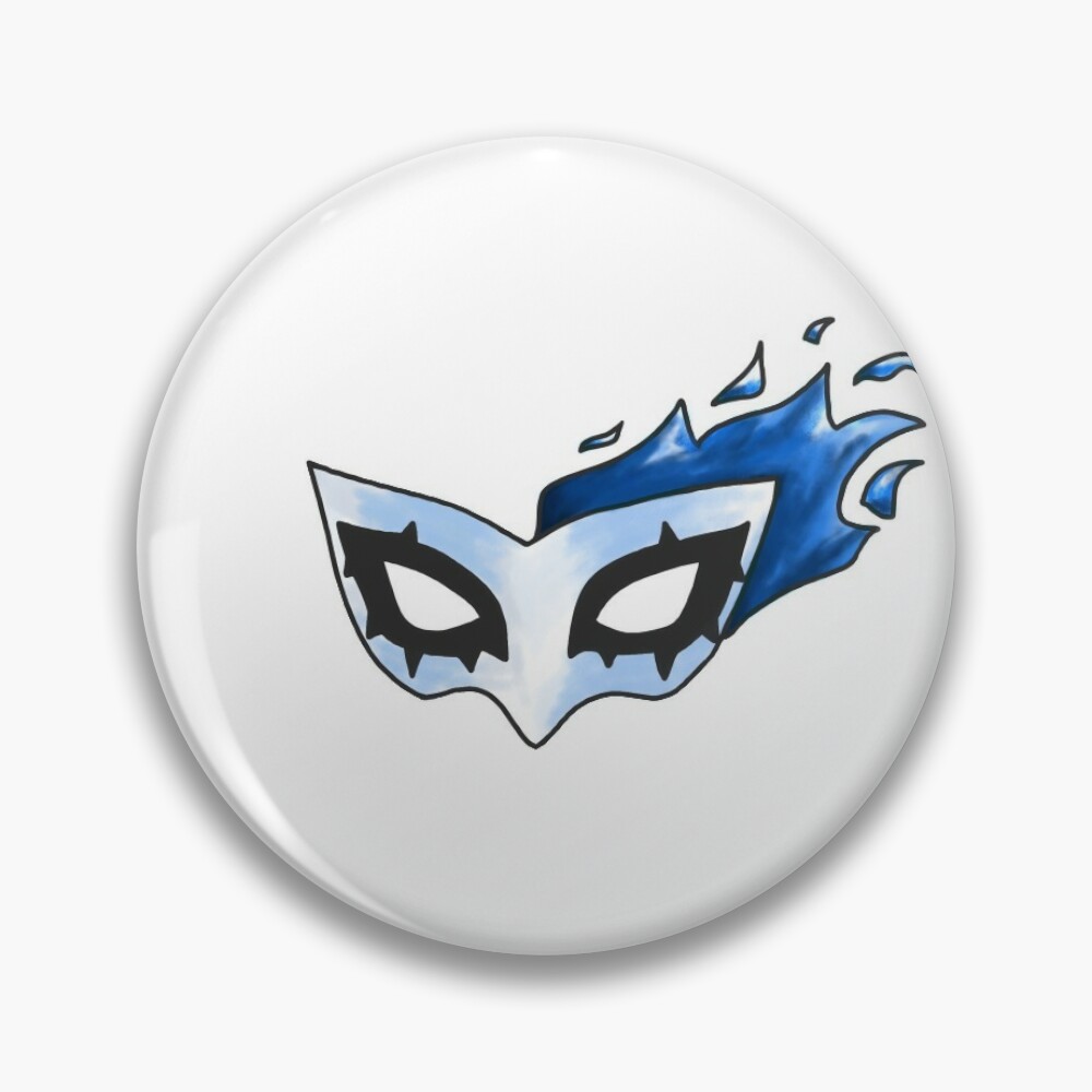 Flaming Mask Persona 5 Blue Flames Mask For Sale By Kimbocow Redbubble