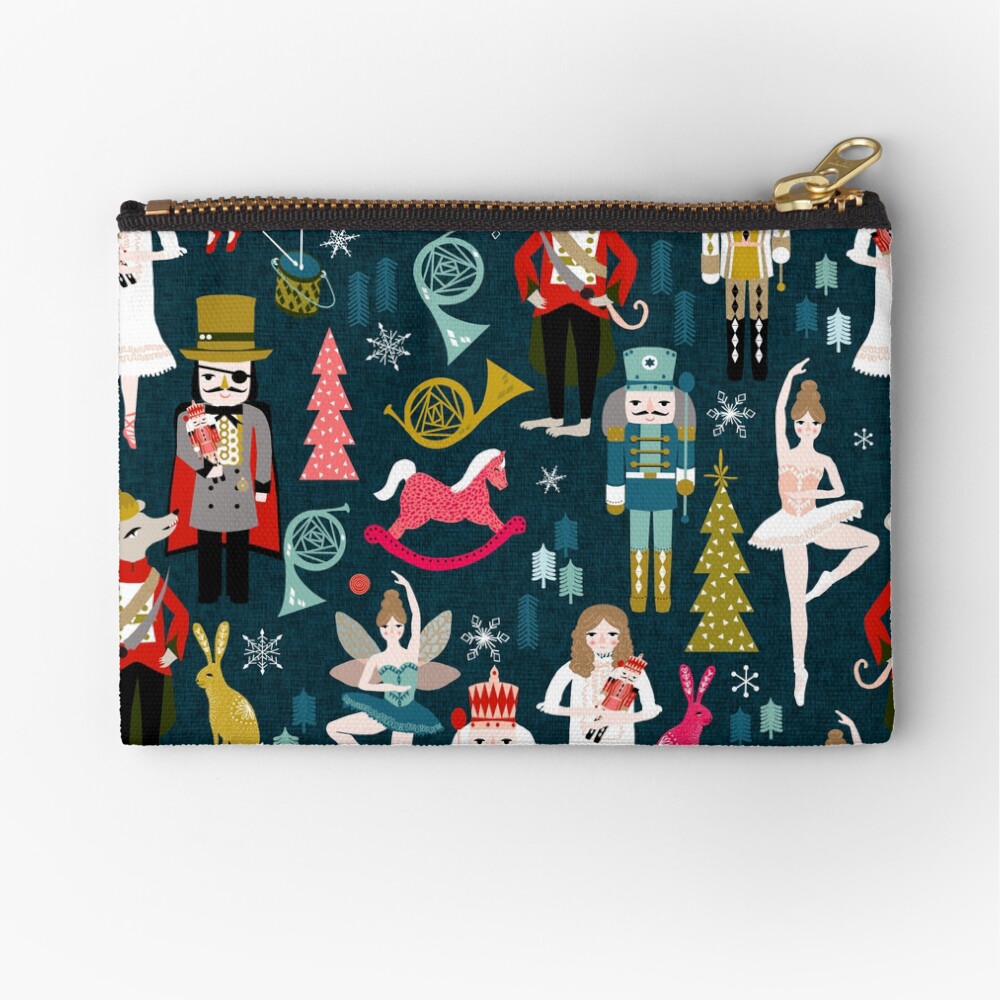 Nutcracker Ballet by Andrea Lauren Zipper Pouch