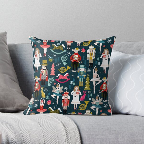 Nutcracker Ballet by Andrea Lauren Throw Pillow