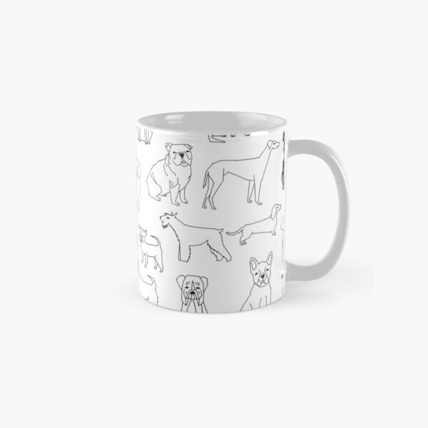 Dogs Dogs Dogs - White background Classic Mug