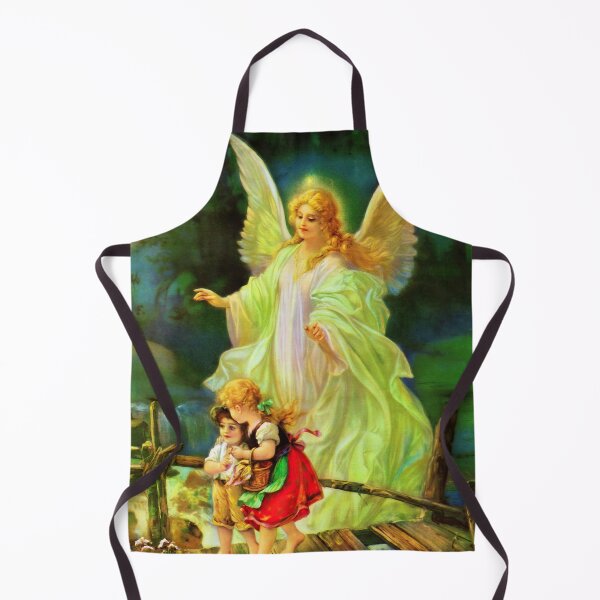 Item preview, Guardian Angel and Children on the Bridge Vintage Catholic  designed and sold by hispanicworld.