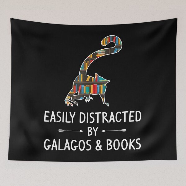 Item preview, Easily Distracted By Lemur Books Lover Gift designed and sold by FelixSchulze.