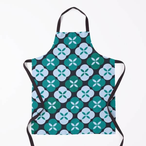 Item preview, Aqua floral pattern designed and sold by LR-7.