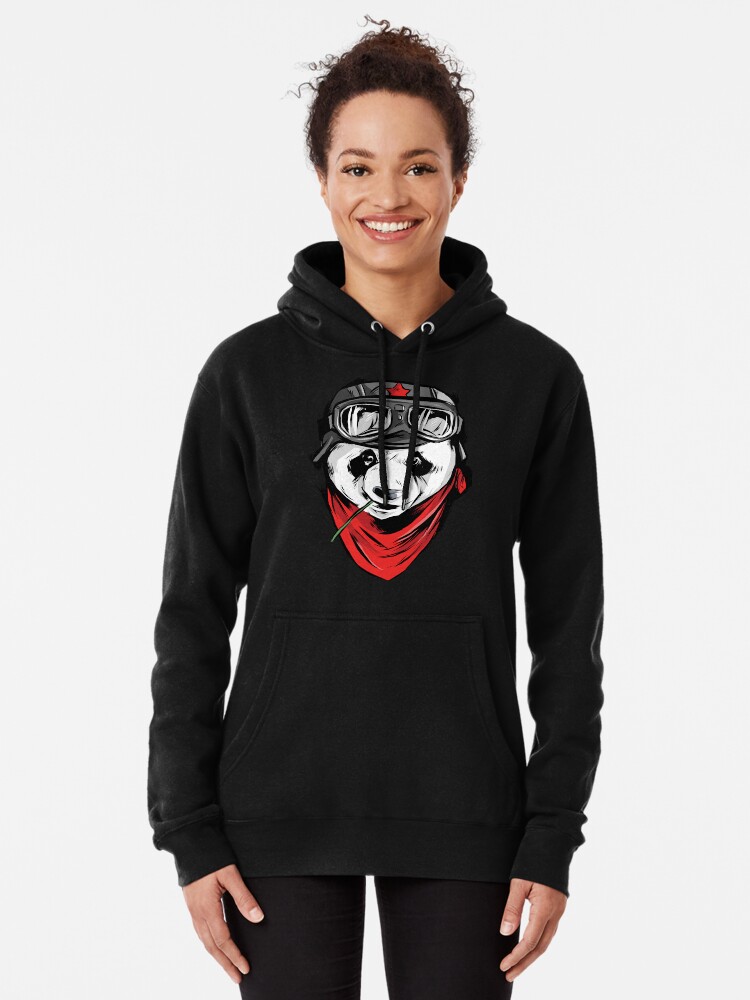 Cool Panda Bear Pilot Pullover Hoodie for Sale by cutenfunny