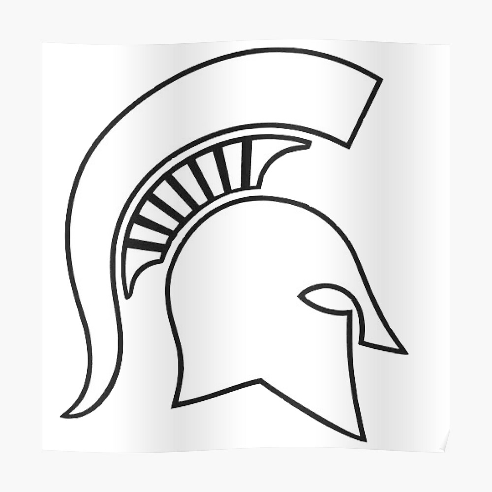 Spartan Head Sticker For Sale By Sydnirotenberg Redbubble