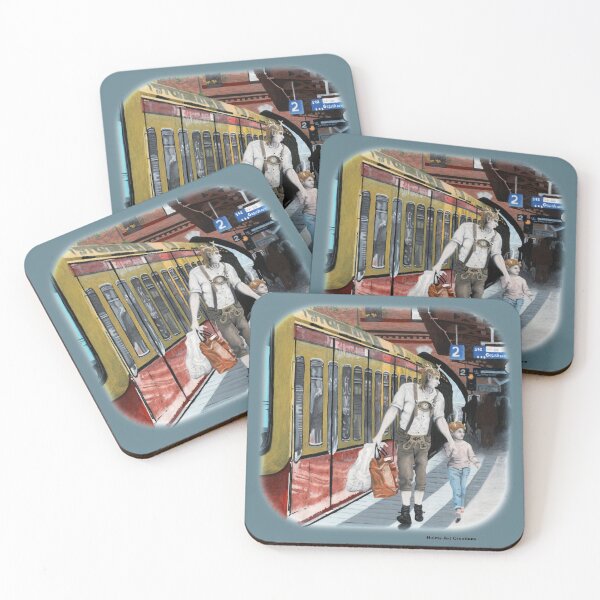 Item preview, Wood Elf Family Train Trip Fantasy Image designed and sold by HelmsArt.