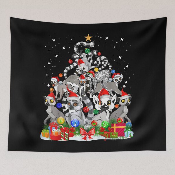 Item preview, Funny Lemur Christmas Tree designed and sold by FelixSchulze.