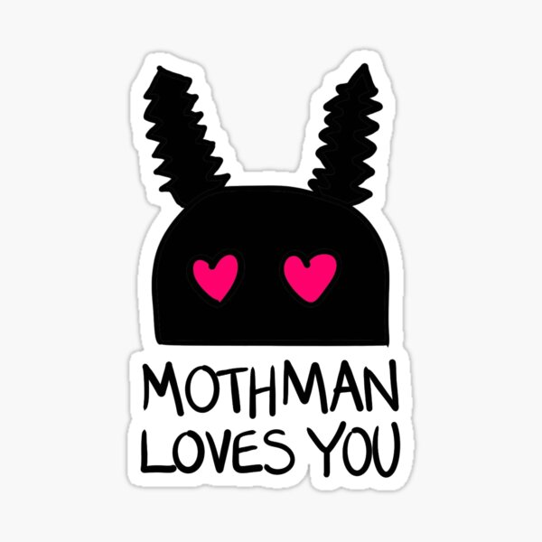 Mothman Loves You Sticker