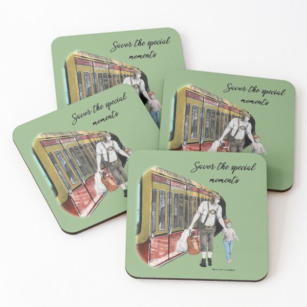 Item preview, German Elf Train Town Shopping Fantasy Artwork designed and sold by HelmsArt.